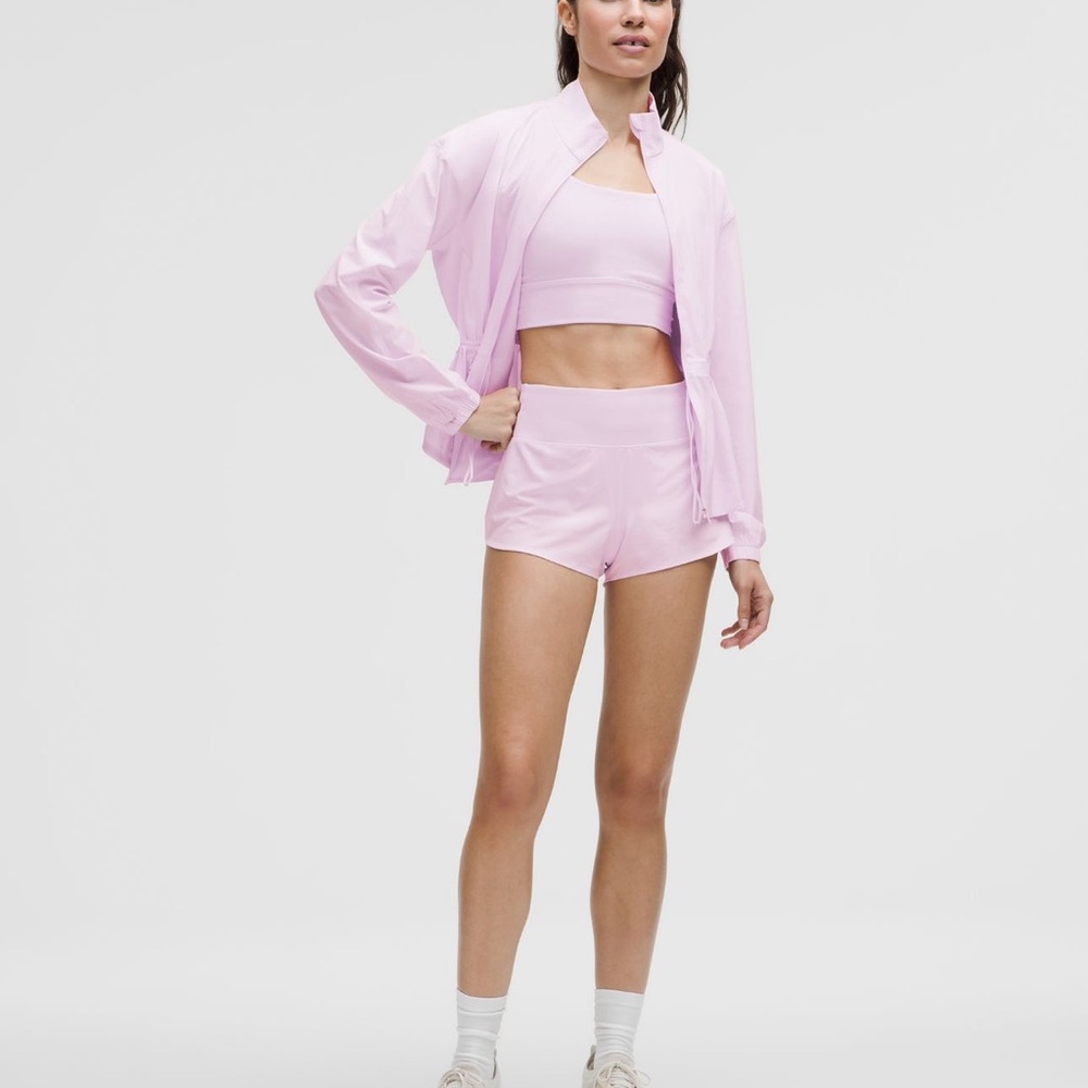 Lululemon Speed Up High Rise Pink Shorts 4” Size 8 - Picture 3 of 12